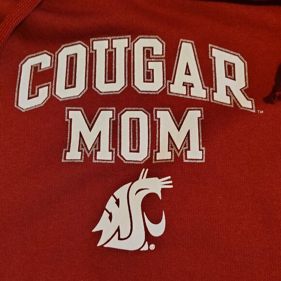 Jones & Mitchell Officially Licensed Collegiate WSU Cougar Mom Hoodie Maroon NWT - Picture 3 of 10